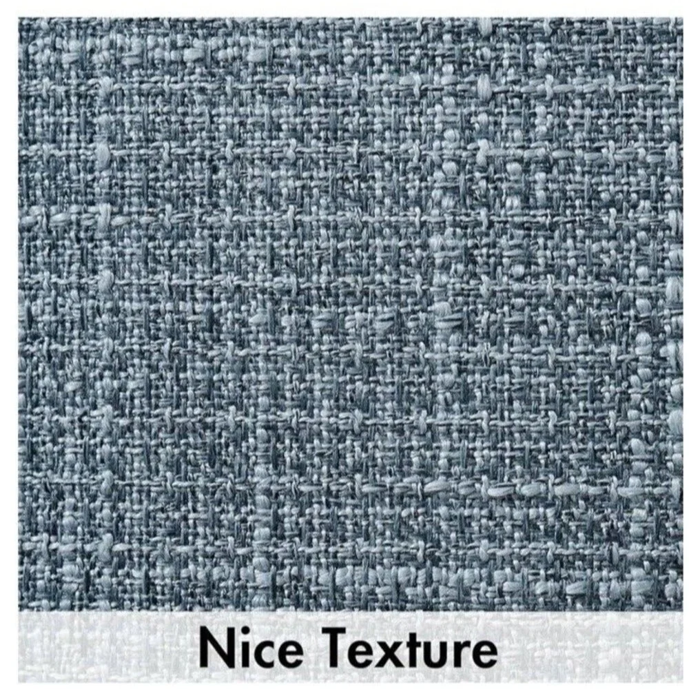 Burlap Tweed Set Of 2 Pillow Covers 2- 18 X 18in Blue Modern Farmhouse